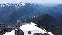  View to the West and the approach ridge